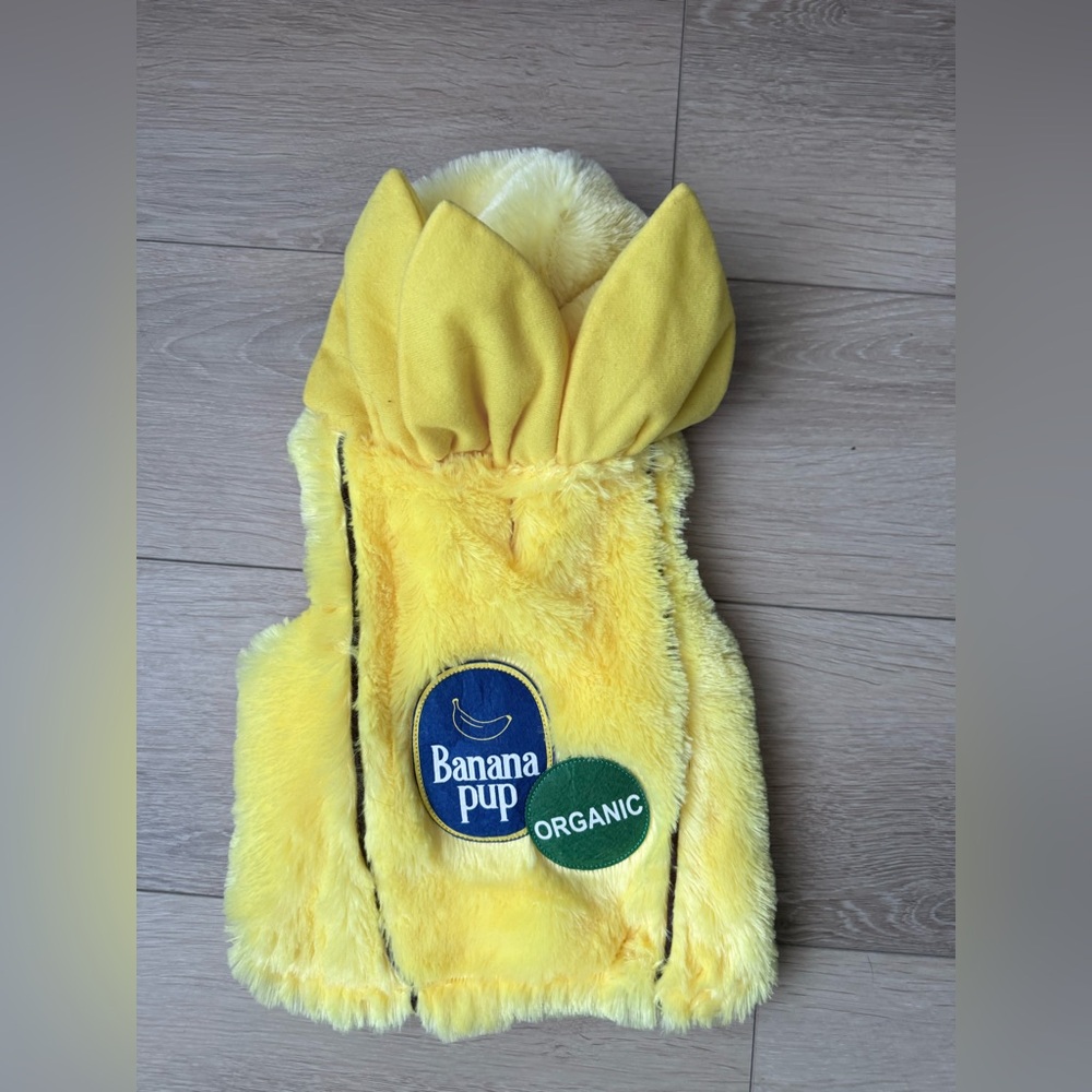 Banana Republic Yellow Furry Dog Vest